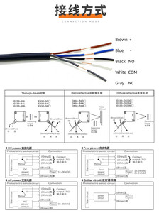 Cellules photoélectriques de gamme réglable E3JK-DS30D1 de 30CM capteurs optiques cc 12-24V pour l'inspection de machines d'emballage - Product Image 6