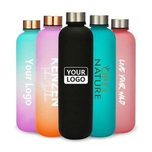 Factory <b>Large</b> Capacity BPA-free Plastic Water Bottle Custom Time Scale Fitness Cycling Water <b>Cup</b> With Logo - Product Image 1