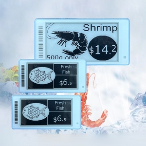 Étiquette de prix numérique de 2.13 pouces Esl Wirh serveur local congélation conservation à basse température étiquettes de prix noires pour les produits à base de viande - Product Image 2