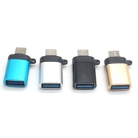 On the go USB3.1 USB C vers USB A adaptateur mâle vers femelle USB 3.0 femelle vers type-c OTG mâle connecteur avec porte-clés