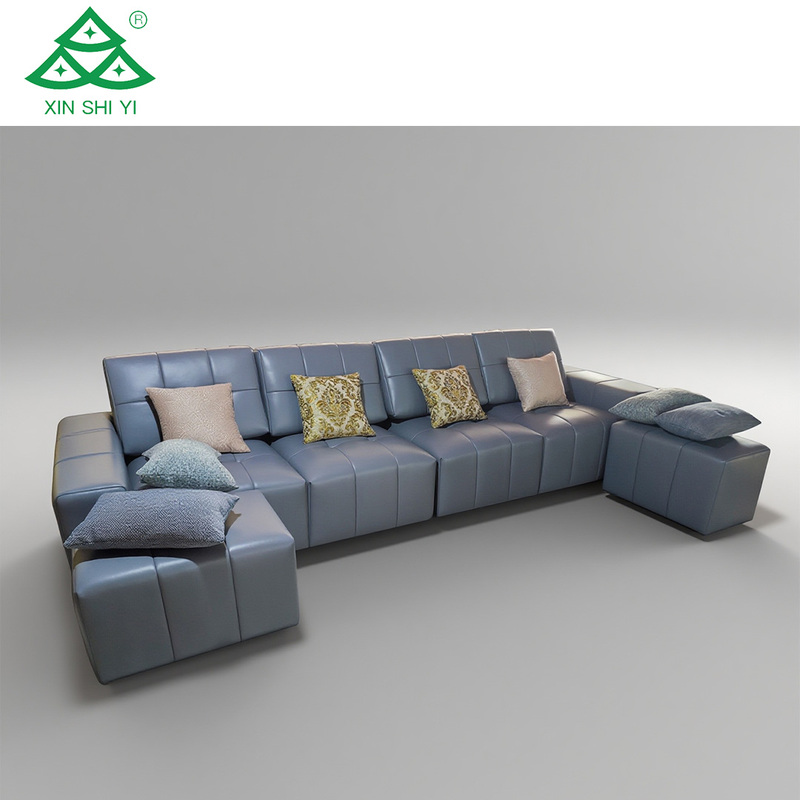 Customizable Modular Hotel Sofa Leather Material