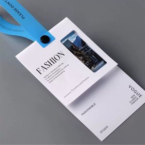 Logo imprimé personnalisé de vente chaude, étiquette de logo d'étiquette suspendue de luxe, étiquette de suspension de vêtements - Product Image 4