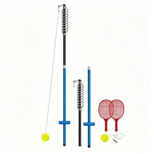 JH Ensemble de jeu de tennis portable <span class=keywords><strong>Swingball</strong></span> pour enfants et famille, pour l'extérieur, avec poteau métallique stable, vente en gros - Product Image 4