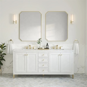 <span class=keywords><strong>Cavio</strong></span> Custom ized Contemporary Style Weiß Langlebige Qualität Modische Badezimmers chrank Erschwing licher Preis Badezimmer eitelkeit - Product Image 4