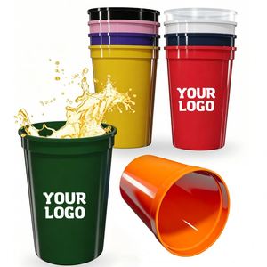 Gobelets personnalisés en plastique 16 oz pour mariée et équipe, événements professionnels, promotionnels, cadeaux, fêtes, mariages - Product Image 1