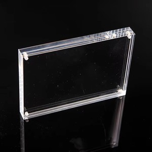 Cadre photo magnétique en acrylique transparent double face 5x7 pouces, support de présentation de bureau double face - Product Image 2