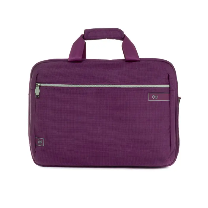 Purple Professional Side Safety Cheap 15" Waterproof Cloe Laptop Messenger Bag For Women With Multiple Compartments