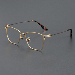 80999 Lunette De Luxe光学高級チタン金属眼鏡フレームビンテージパーソナライズ光学メガネ男性用ダイヤモンド - Product Image 3