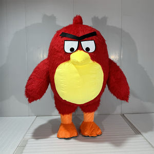 Adedi 1 adet yüksek kalite İnanılmaz kuş maskot yetişkinler için kostüm şişme hareketli satılık kızgın kırmızı kuş maskot kostüm - Product Image 2