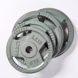 Physionics® Set de Disques de Poids - 6x10 kg, en Fonte, Diamètre de