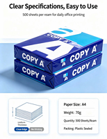 Papel de Copia A4 Blanco de Primera Calidad, 80 g/m², Entrega Rápida para Oficina