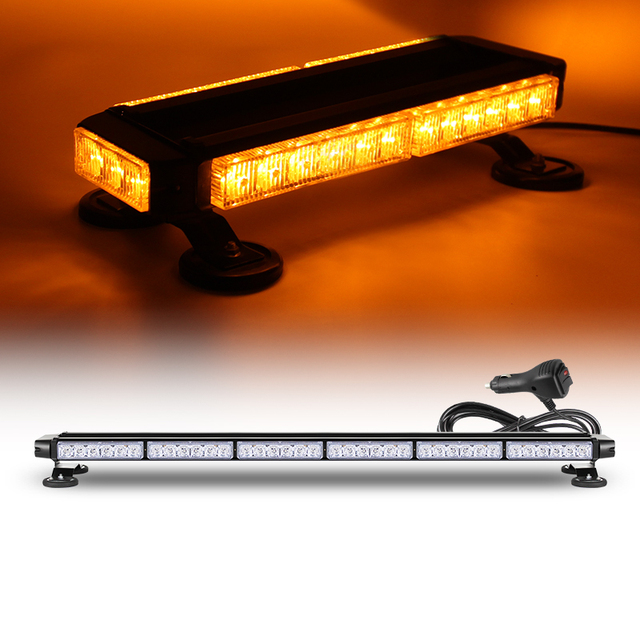 4 Sides Flashing Strobe Light Magnetic Flashing Yellow Led Emergency Light 7 Flash Models