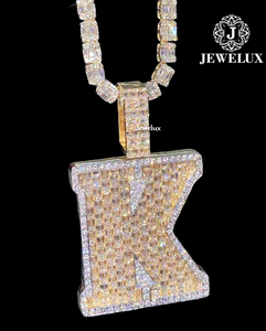 Jewelux Nouveauté Pendentif Hip Hop Personnalisé Premium Plaqué Or Argent 925 Certifié IGI Bijou Tendance Meilleur Prix - Product Image 6