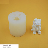 Moule en silicone 100 % écologique de qualité supérieure pour statue de lion multifonctionnelle, idéal pour le plâtre, le béton, le sucre et la pâtisserie