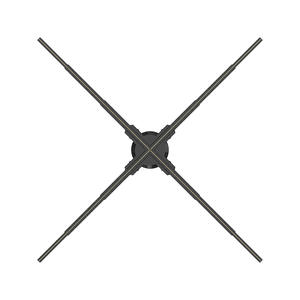 Esplosioni a occhio nudo 3D olografico ventilatore LED proiezione aerea trasparente Display sospensione presentazione attrezzatura accessorio - Product Image 1