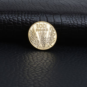 Pièce <span class=keywords><strong>de</strong></span> <span class=keywords><strong>monnaie</strong></span> en métal plaqué or <span class=keywords><strong>de</strong></span> petite taille, Design 3D personnalisé 1936 <span class=keywords><strong>100</strong></span> - Product Image 2