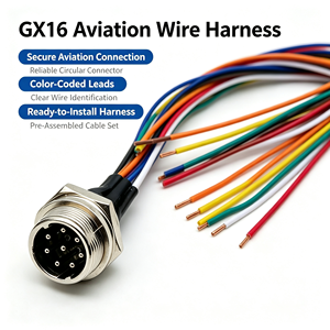 موصل طيران مقاوم للماء GX16 بـ 2 3 4 5 6 7 8 9 10 دبابيس، قابس ومقبس وكابل تمديد وحزمة أسلاك للمعدات الصناعية - Product Image 1