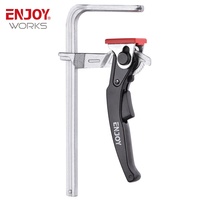 60Mm Độ Sâu Họng Phát Hành Nhanh Theo Dõi Kẹp Với Tay Cầm Ratchet