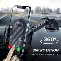 Support de téléphone universel pour voiture, robuste et stable, à ventouse, support de téléphone portable 2 en 1