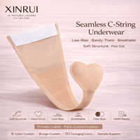 Sous-vêtement sans couture C-String respirant de haute qualité pour dames Sexy Invisible collant tongs coeur taille basse taille libre taille