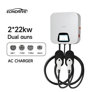 Station de <span class=keywords><strong>recharge</strong></span> pour véhicules <span class=keywords><strong>électrique</strong></span>s EONDRIVE OCPP1.6 murale de type 2 NACS 2x7/22KW IP54, nouvelle pour la <span class=keywords><strong>recharge</strong></span> des voitures <span class=keywords><strong>électrique</strong></span>s - Product Image 1