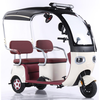 Scooter électrique adulte quatre places 1000W, châssis en alliage d'aluminium, pneus hydrauliques 300-10, tricycle électrique personnalisé.
