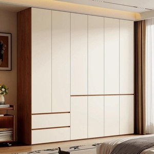 Custom Durable Eco-Friendly Modern Freestanding <b>Wardrobe</b> Cabinet <b>Shelves</b> <b>Hanging</b> Bar Large Capacity Home Furniture for Bedroom - Product Image 2
