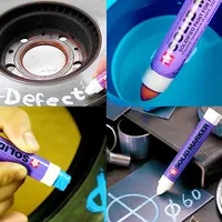 Marqueur solide Sakura de couleur fluorescente et classique, stylo à peinture imperméable permanent pour le marquage des pneus de voiture et des métaux