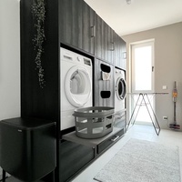 Meuble de buanderie Senger, vente directe usine, design européen moderne, étanche, personnalisé, pour machine à laver, idéal pour balcon