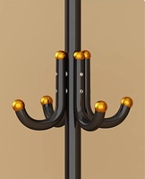 Porte-manteau sur pied moderne en métal avec porte-chapeaux pour entrée, salle de bain, salon ou chambre à coucher
