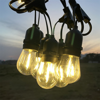 Guirlandes lumineuses LED étanches IP65 pour extérieur, éclairage festif E27 S14 pour patio, camping, Noël et fêtes