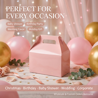 Boîte à gâteau rectangulaire pliable portable et colorée, impression offset quadricolore pour les faveurs de mariage et de fête - Commandes personnalisées