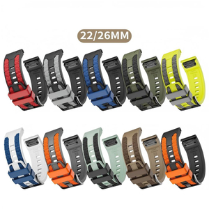 Bracelets de sport ajustables étanches en silicone bicolore 22 mm à libération rapide Win-Win élégants pour <span class=keywords><strong>Garmin</strong></span> Fenix 8 Pro - Product Image 2