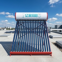 Calentadores Solares de Tubos Evacuados de Última Generación y Calentadores de Agua Eléctricos Instantáneos para Apartamentos, de Acero Inoxidable, con Capacidad de 200L
