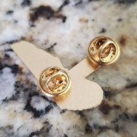Prix usine vente chaude broche jésus j'ai vu que l'insigne en métal doré émail doux sur mesure papillon embrayage broche pour cadeau
