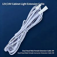 Câble de connexion pour bande LED à 2 broches, connecteur de type Dupont pour éclairage d'armoires, de meubles et d'écrans LED, fourniture pour projets OEM