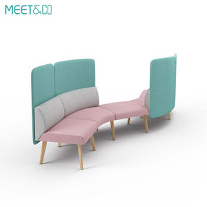 आधुनिक साउंडप्रूफ कार्यालय बैठक बूथ सोफा उच्च विभाजन गृह कार्यालय और होटल उपयोग कार्यकारी डिजाइन उच्च घनत्व फोम के साथ सेट - Product Image 5