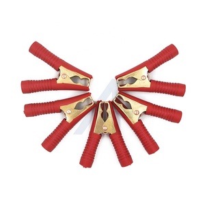 Jialun คลิปจระเข้ทองเหลืองแท้พร้อม100Amp ฟันคลิปหนีบจระเข้สำหรับงานหนัก - Product Image 1