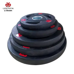 <span class=keywords><strong>Disco</strong></span> de Pesas <span class=keywords><strong>con</strong></span> Agarre de Tres Orificios de Hierro Fundido para Gimnasio, Ejercicio de <span class=keywords><strong>Sentadillas</strong></span>, Levantamiento de Pesas, <span class=keywords><strong>Disco</strong></span> de Barra Recubierto de Goma - Product Image 5