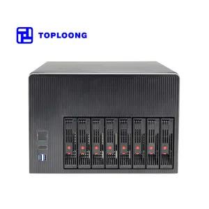 Casing Pc Mid Tower mikro Atx casing komputer Desktop Chassis Server Nas 8 Bay dengan 4 slot ekspansi