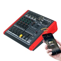 Console de DJ numérique portable professionnelle LAIKESI ML-M402 avec mixeur USB pour le chant en direct transfrontalier, mixeur audio 4 canaux