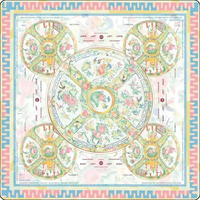 Tapis de mahjong de luxe en néoprène 32,5x32,5 pouces, surface ultra-lisse, options rouge/vert/bleu, coutures durables
