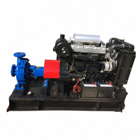 100m³/H 125m 3 Inch 4 Inch Head Pompa Sentrifugal Irigasi Mesin Pompa Air Pertanian Diesel End Suction Pump