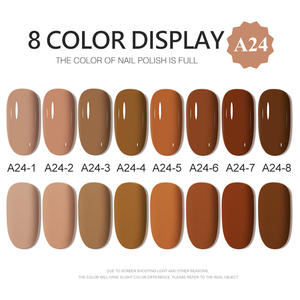 AILANUO Passion Hot Buying 8 colores Base de goma Gel Polish Collection Set Box Libro gratis Color Base de goma Coat Gel Nail Poli - Product Image 2