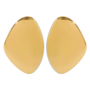Pendientes de Botón Grandes de Estilo Bohemio Dorado, Minimalistas, Modernos, Geométricos, Irregulares, de Moda - Product Image 4