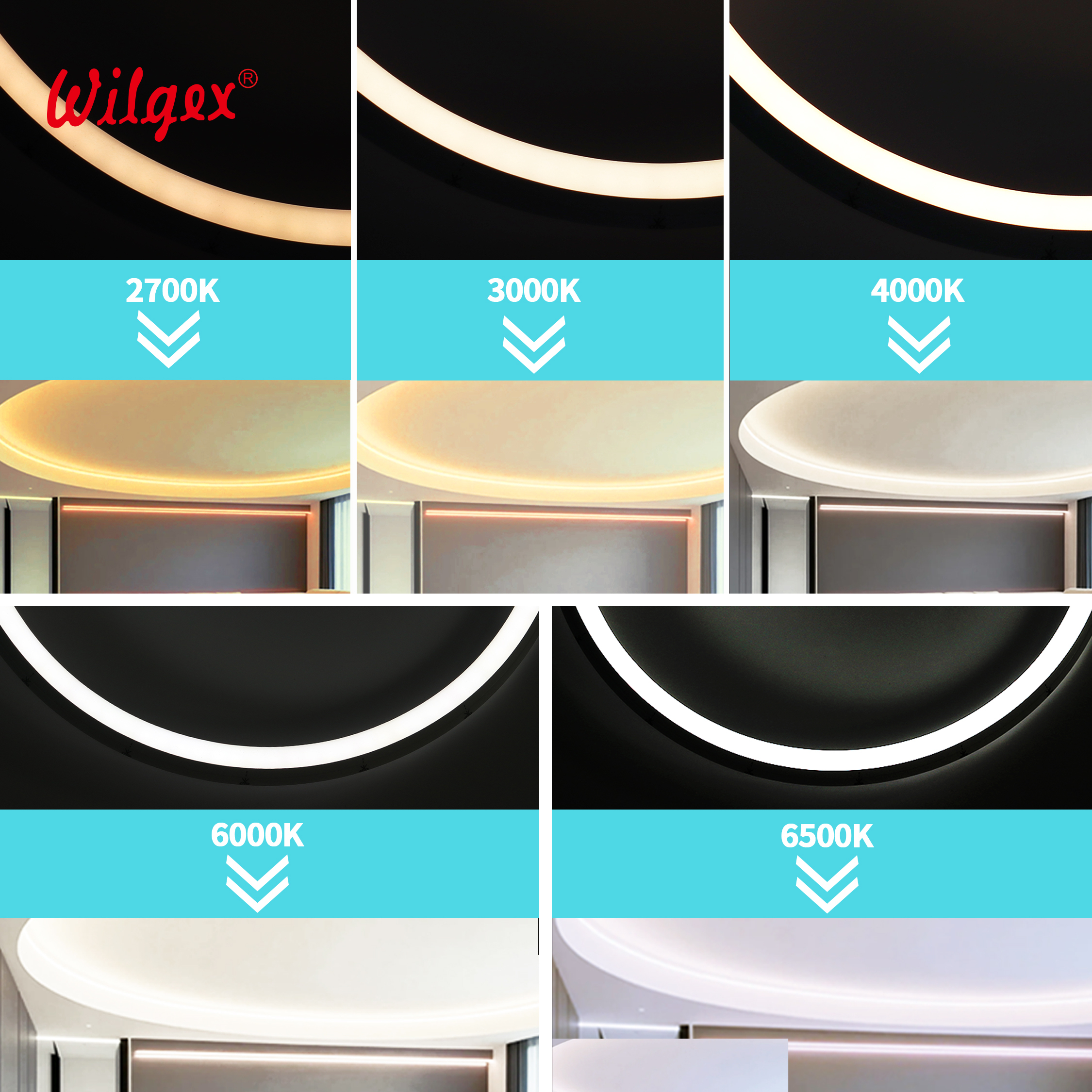 LED Neon Linear Light 10x10 for Interior Profile Highlighting, Stable Electrical Design for Commercial Use · image 2