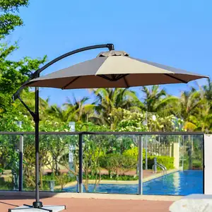 오프셋 파라솔 2023 새로운 야외 해변 로마 캔틸레버 정원 파라솔 대형 바나나 파티오 우산 교수형 정원 우산