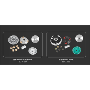 GOODER Nuevo Juego de Polea Variadora de Embrague CVT Personalizado para NMAX PCX CLICK VARIO <span class=keywords><strong>MIO</strong></span>, Ventilador de Transmisión de Motocicleta de Plástico y Aleación de Aluminio - Product Image 4