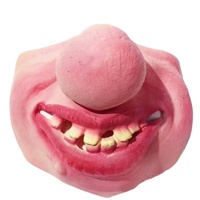 Demi-masque en latex personnalisé d'halloween, masques de spectacle drôle et effrayant, masques de mascarade pour hommes et femmes, vente en gros