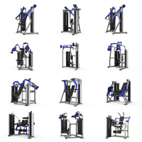 Machine à triceps assis à charge par broche en acier ISO latérale MTS, machine d'extension de triceps en position debout pour la musculation, presse à triceps